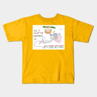 Fat Rat enjoys Christmas in New York Kids T-Shirt